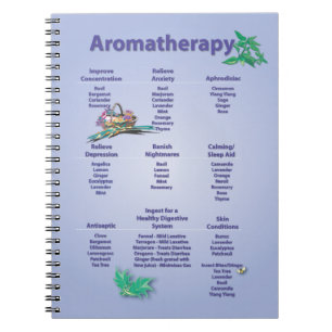 Aromatherapy Quick Reference Chart Spiral Notebook