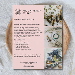 Aromatherapy Spa Custom Logo Promotional Business Flyer