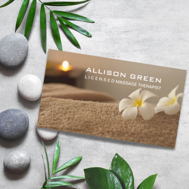 Aromatherapy SPA Salon Massage therapist Business Card (Aromatherapy SPA Salon Massage therapist Business Card)