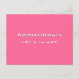 Aromatherapy - White text Postcard