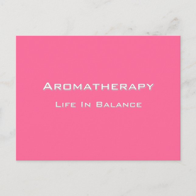 Aromatherapy - White text Postcard (Front)