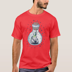 Aromc Fire Occult Bottle LGBT Aro Pride Flag T-Shirt