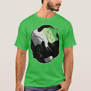 Aromc Yin Yang Cat T-Shirt