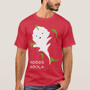 AROOOGHOULA Vegetarian Halloween Spooky Ghost Funn T-Shirt