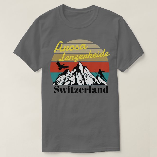 Arosa Lenzerheide ski Switzerland T-Shirt (Design Front)