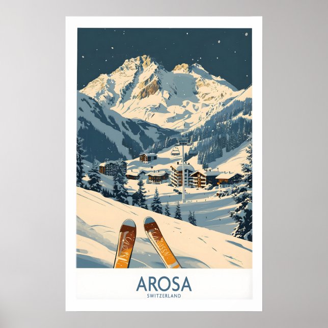 Arosa Ski Print - Switzerland 1 (Front)