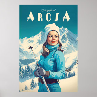 Arosa, Switzerland, Ski  Poster