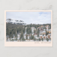 Arosa Switzerland Ski Town Cabin Art