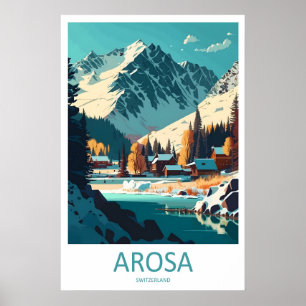 Arosa Vintage Travel Poster Ski National Park