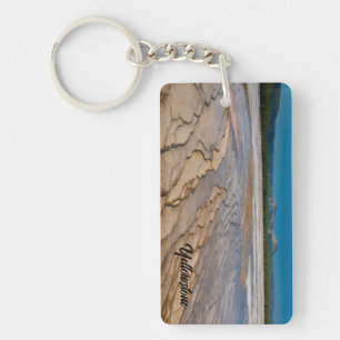 Around of the Grand Prismatic Spring Yellowstone Key Ring