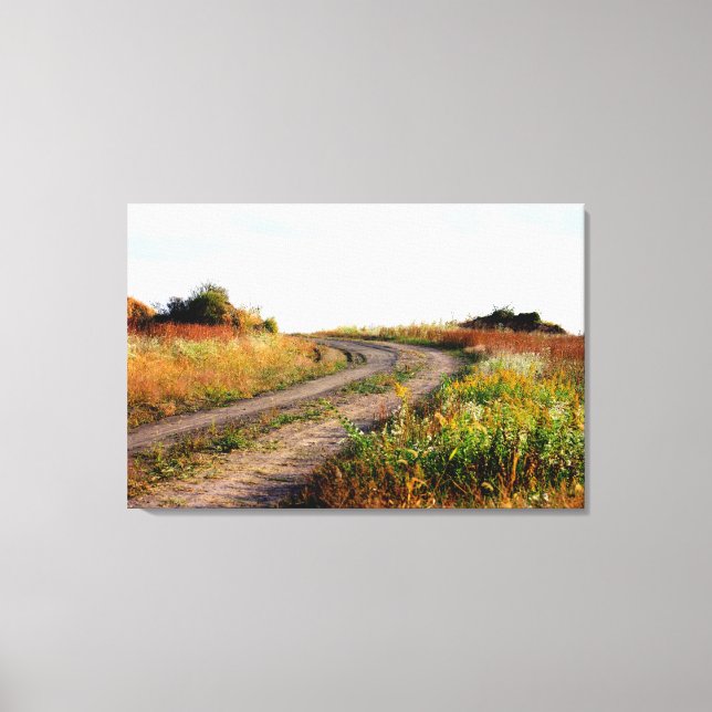 "Around The Bend" Landscape Photography Art Canvas Print (Front)