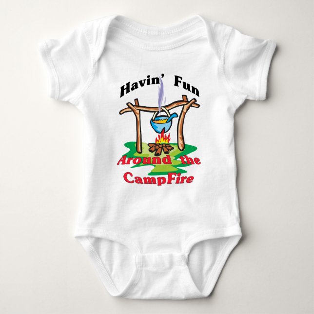 Around the Campfire Baby Bodysuit (Front)