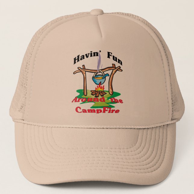 Around the Campfire Trucker Hat (Front)