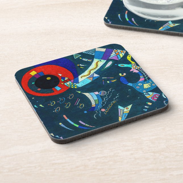 Around the Circle - Wassily Kandinsky Abstraction  Coaster (Left Side)