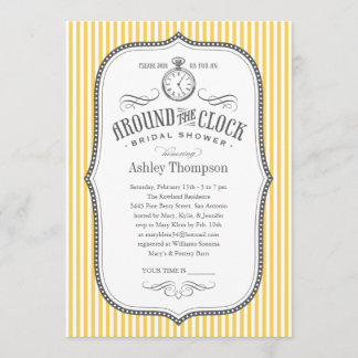 Around the Clock Shower Invitations