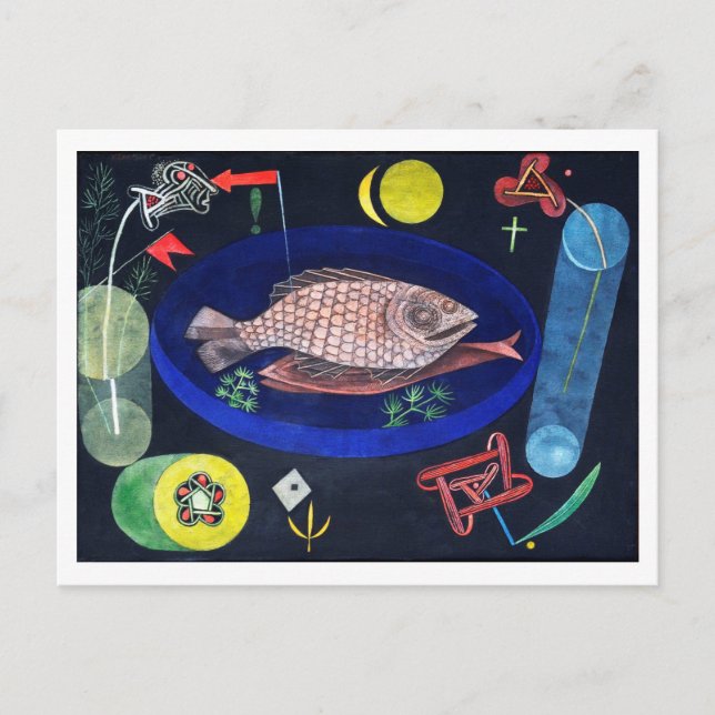 Around the Fish, Paul Klee Postcard (Front)
