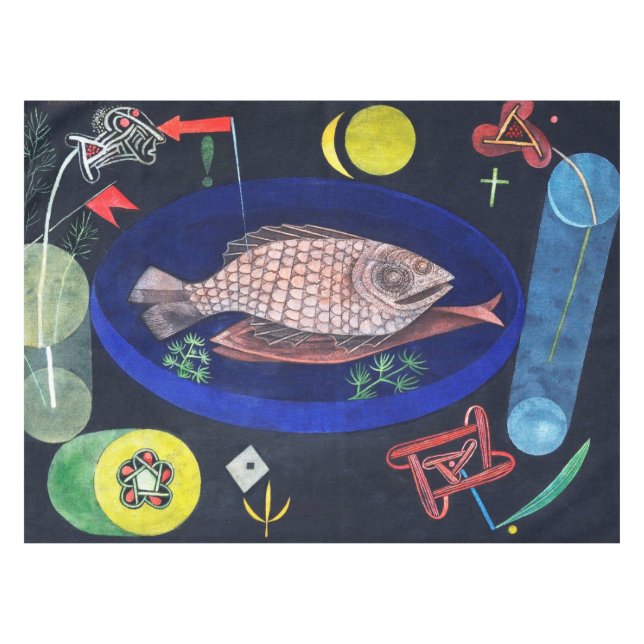 Around the Fish, Paul Klee Tablecloth (Front (Horizontal))