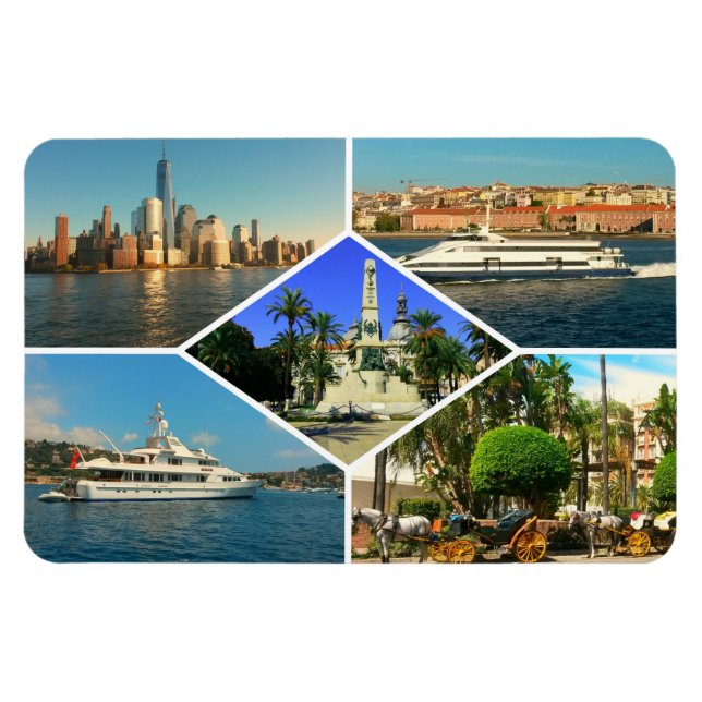 Around the World Collage Magnet (Horizontal)