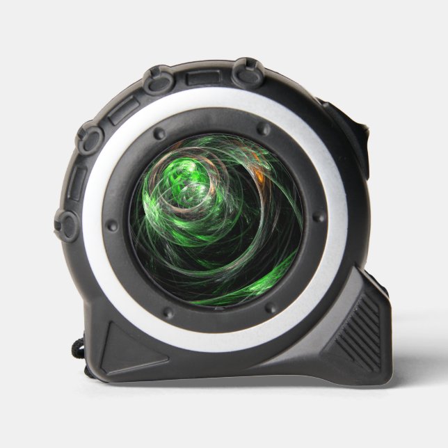 Around the World Green Abstract Art 1 (Front)