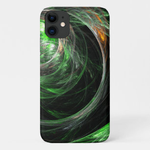 Around the World Green Abstract Art Case-Mate iPhone Case