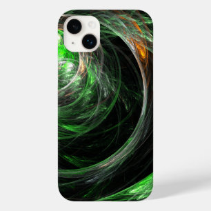 Around the World Green Abstract Art Case-Mate iPhone 14 Plus Case