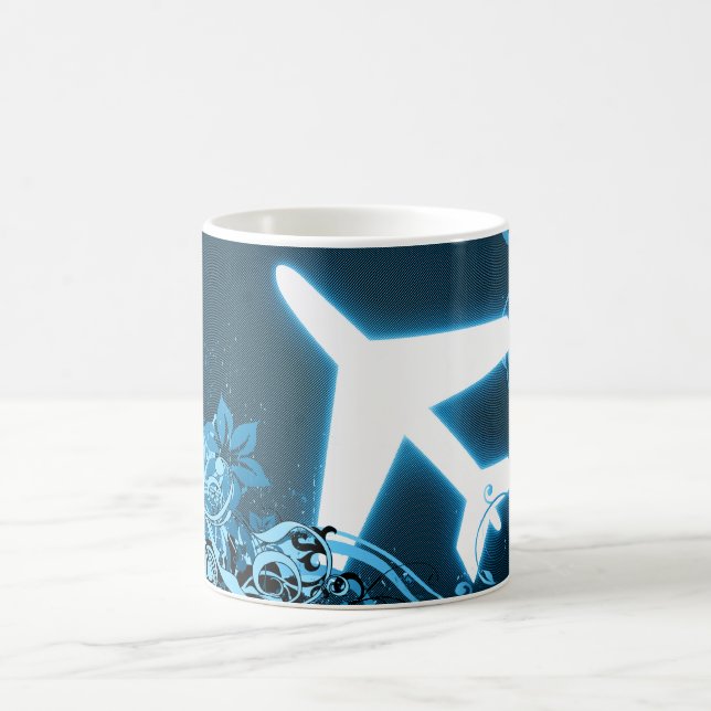 around the world : hi-fi plane coffee mug (Center)