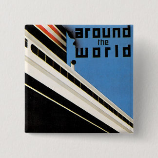 Around the World with NYK 15 Cm Square Badge