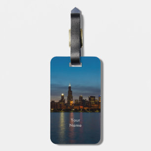 Around Willis At Night Luggage Tag