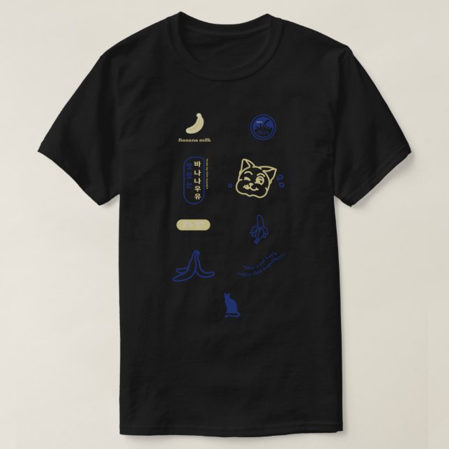 Around you Banana Milk Carton STICKERS HyunJin Con T-Shirt (Design Front)