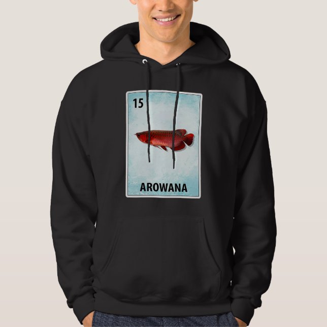 Arowana Mexican Fish Cards Hoodie (Front)