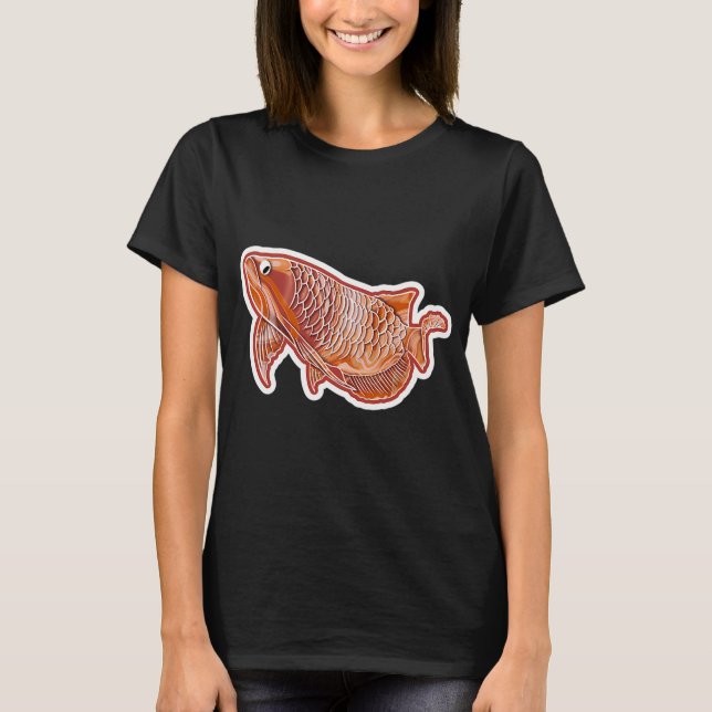 Arowana Sticker T-Shirt (Front)