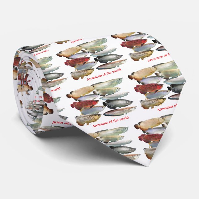 Arowanas of the world tie (Rolled)