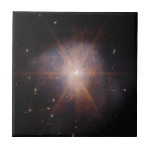 Arp 220 Lights Up The Night Sky Tile