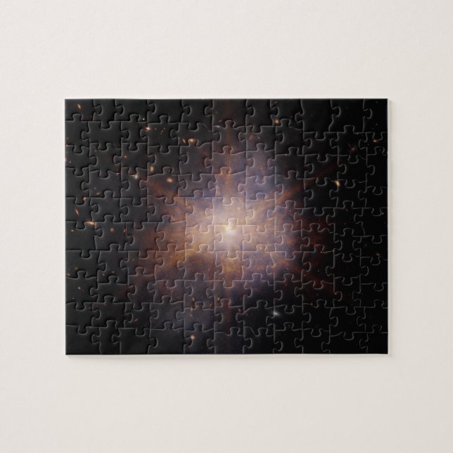 Arp 220 WEBB SPACE TELESCOPES Galaxy Interactions Jigsaw Puzzle (Horizontal)