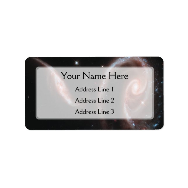 Arp 273 Galaxy Pair (Hubble Telescope) Label (Front)