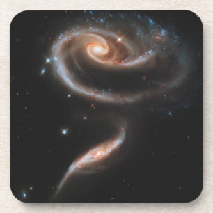 Arp 273 Interacting Galaxies In Andromeda. Coaster