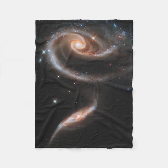 Arp 273 Interacting Galaxies In Andromeda. Fleece Blanket (Front)