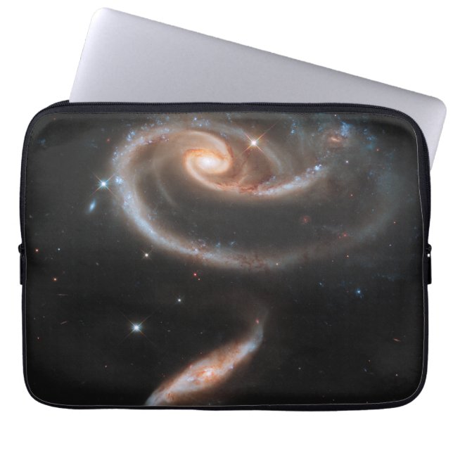 Arp 273 Interacting Galaxies In Andromeda. Laptop Sleeve (Front)