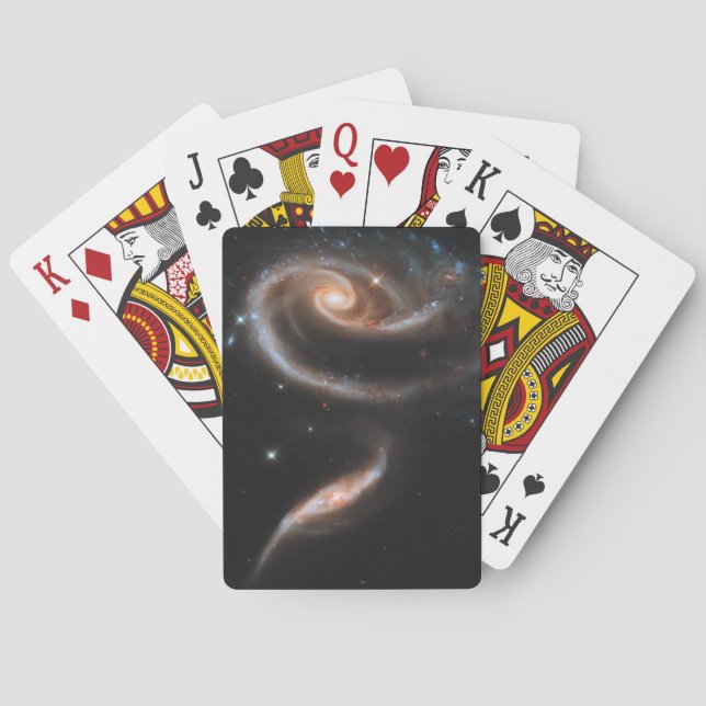 Arp 273 Interacting Galaxies In Andromeda. Playing Cards (Back)