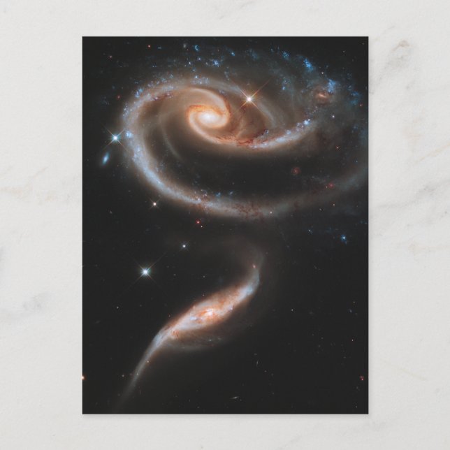 Arp 273 Interacting Galaxies In Andromeda. Postcard (Front)