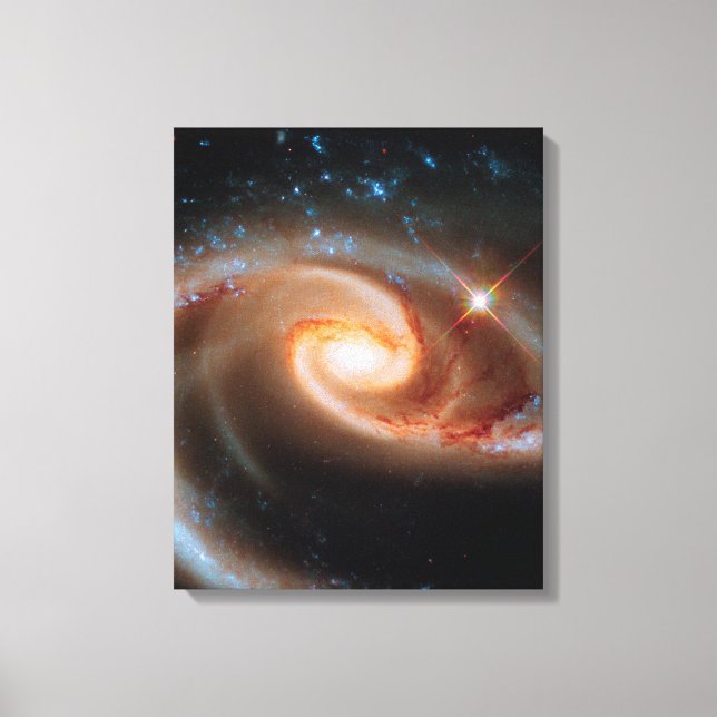 Arp 273 Rose Galaxies Hubble Outer Space Photo Canvas Print (Front)