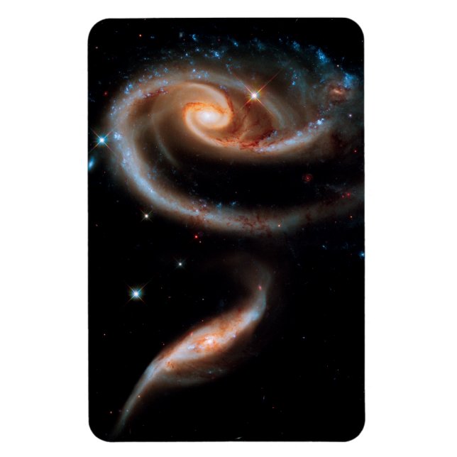 Arp 273 Rose Galaxies Hubble Outer Space Photo Magnet (Vertical)