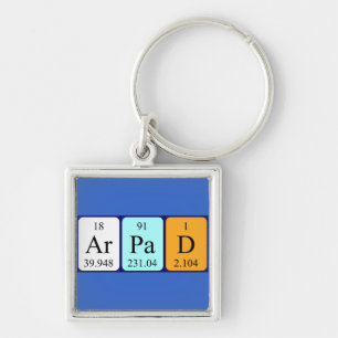 Árpád periodic table name keyring