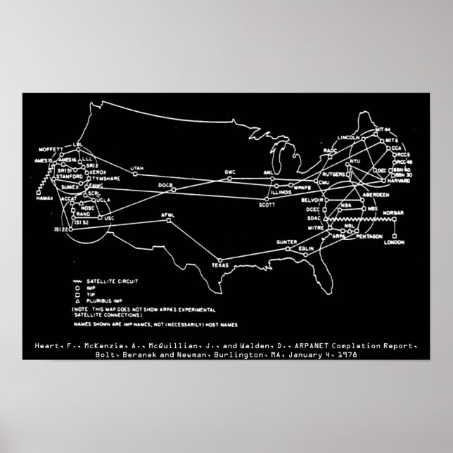 ARPANET July 1977 Poster (Front)