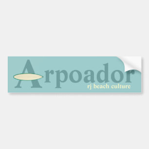 Arpoador RJ beach culture Bumper Sticker