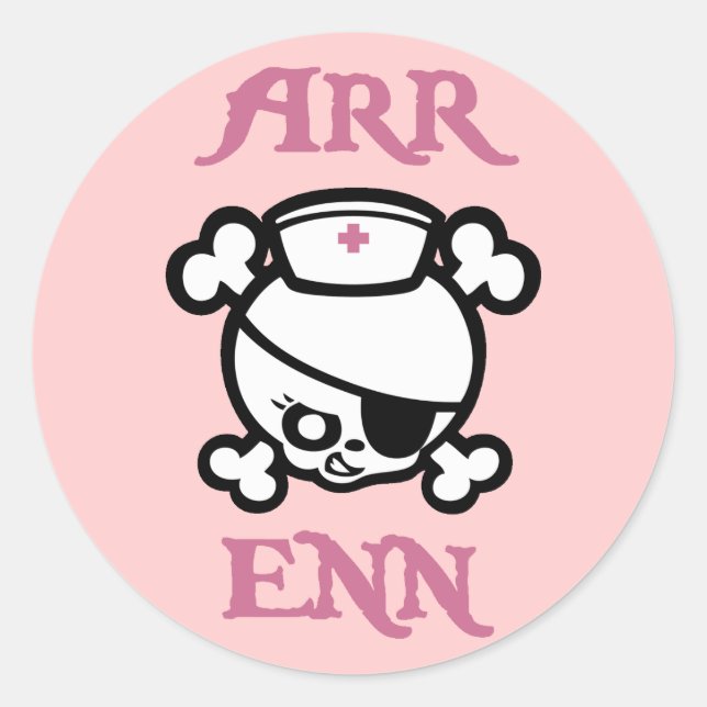 Arr Enn Classic Round Sticker (Front)