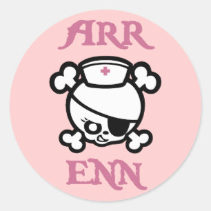 Arr Enn Classic Round Sticker
