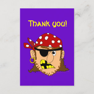 Arr Pirate Man Customisable Pirate Stuff Thank You Card