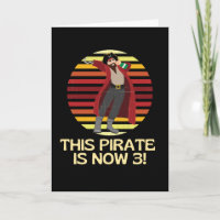 Arr This Pirate Is Now 3 Birthday Boy