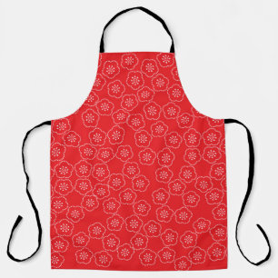 Arranged a traditional Japanese casual kimono patt Apron